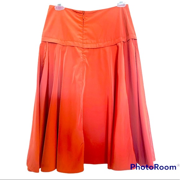 The People’s women’s flurry A-line skirt, orange color, size 0, NWT - Picture 2 of 7